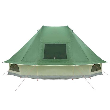 Tipi Tent met dak met opslag Groen 466 x 310 x 240 cm taft 6