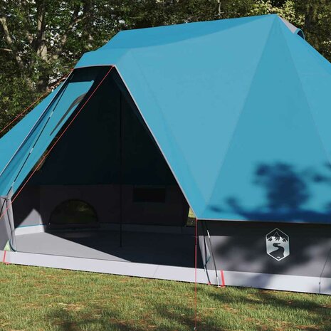 Tipi Tent met dak met opslag Blauw 680 x 430 x 270 cm taft 3