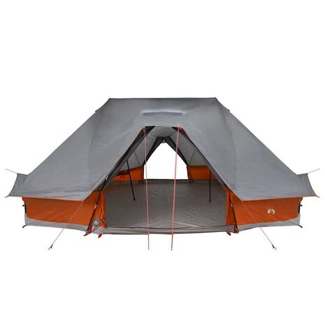 Tipi Tent met dak Grijs en Oranje 680 x 430 x 270 cm taft 4