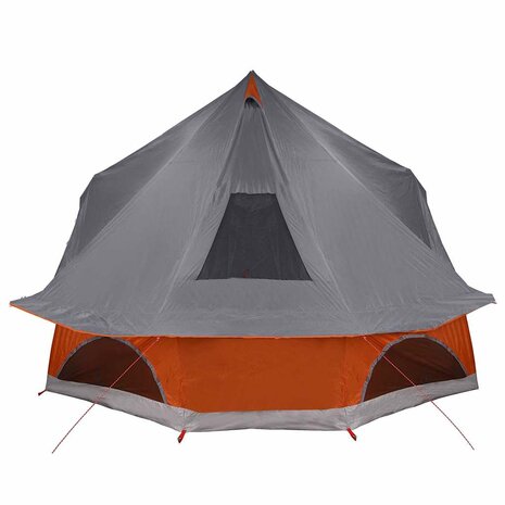 Tipi Tent met dak Grijs en Oranje 680 x 430 x 270 cm taft 5