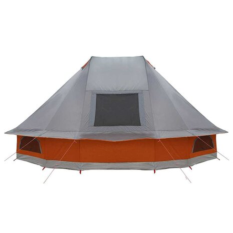 Tipi Tent met dak Grijs en Oranje 680 x 430 x 270 cm taft 6