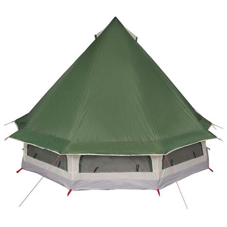 Tipi Tent met dak met opslag Groen 404 x 370 x 270 cm taft 6
