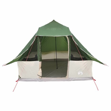 Tipi Tent met dak met opslag Groen 358 x 296 x 258 cm taft 4