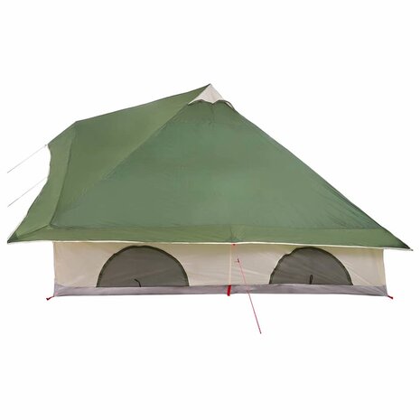 Tipi Tent met dak met opslag Groen 358 x 296 x 258 cm taft 5