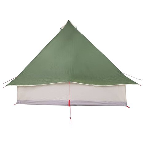 Tipi Tent met dak met opslag Groen 358 x 296 x 258 cm taft 6