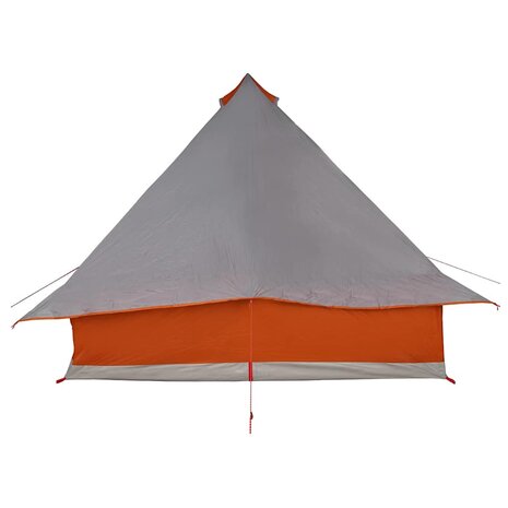 Tipi Tent met dak Grijs en Oranje 358 x 296 x 258 cm taft 6