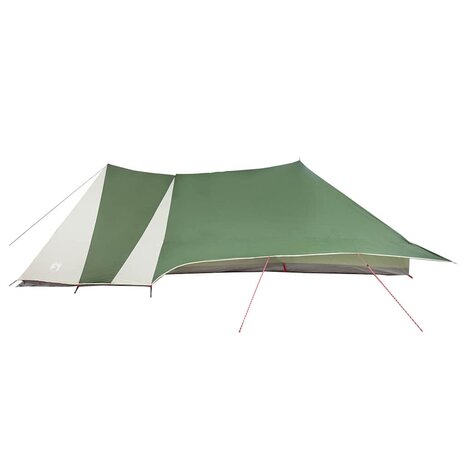 Tipi Tent met dak met opslag Groen 660 x 456 x 200 cm taft 5