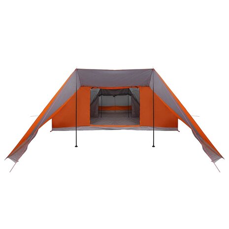 Tipi Tent met dak Grijs en Oranje 660 x 456 x 200 cm taft 4