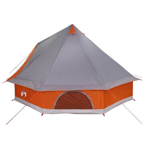 Tipi Tent met dak Grijs en Oranje 400 x 346 x 250 cm taft 5