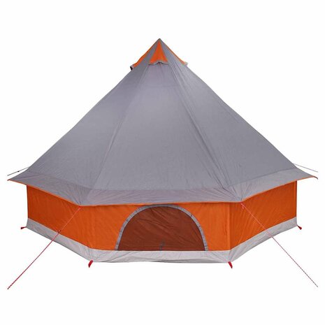 Tipi Tent met dak Grijs en Oranje 400 x 346 x 250 cm taft 6
