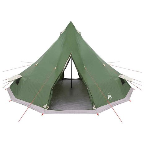 Tipi Tent met dak met opslag Groen 560 x 560 x 300 cm taft 4