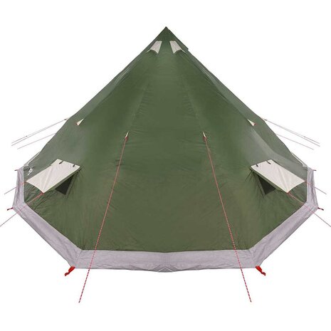 Tipi Tent met dak met opslag Groen 560 x 560 x 300 cm taft 5
