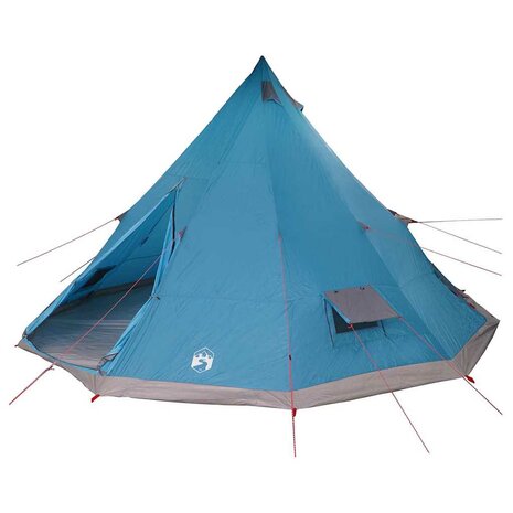 Tipi Tent met dak met opslag Blauw 560 x 560 x 300 cm taft 2