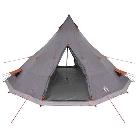 Tipi Tent met dak Grijs en Oranje 560 x 560 x 300 cm taft 4