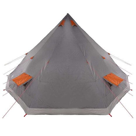 Tipi Tent met dak Grijs en Oranje 560 x 560 x 300 cm taft 5