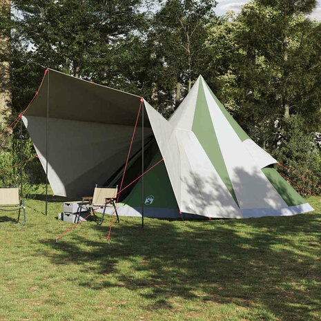 Tipi Tent met dak met opslag Groen 510 x 690 x 330 cm taft 1