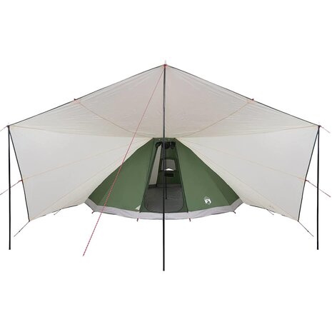 Tipi Tent met dak met opslag Groen 510 x 690 x 330 cm taft 4