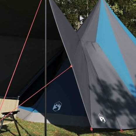 Tipi Tent met dak met opslag Blauw 510 x 690 x 330 cm taft 3