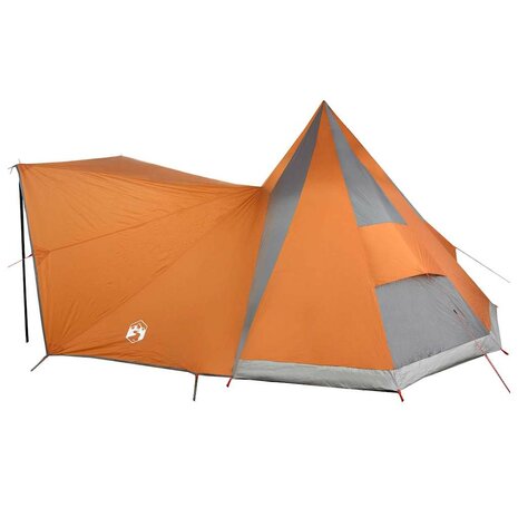 Tipi Tent met dak Grijs en Oranje 510 x 690 x 330 cm taft 5