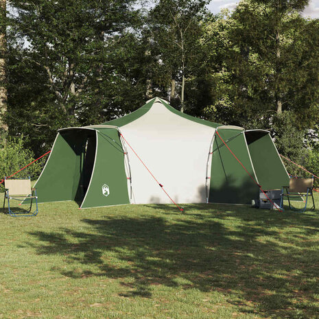 Tipi Tent met dak met opslag Groen 492 x 492 x 275 cm taft 1