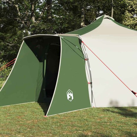 Tipi Tent met dak met opslag Groen 492 x 492 x 275 cm taft 3