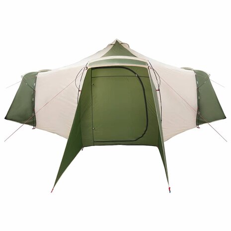 Tipi Tent met dak met opslag Groen 492 x 492 x 275 cm taft 6
