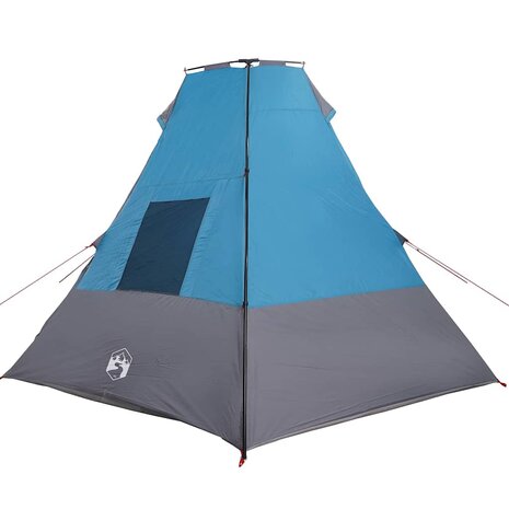 Tipi Tent met dak met opslag Blauw 383 x 338 x 217 cm taft 5