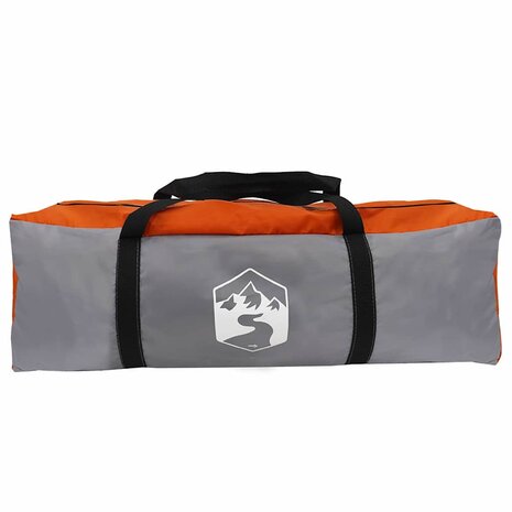 Tipi Tent met dak Grijs en Oranje 383 x 338 x 217 cm taft 9