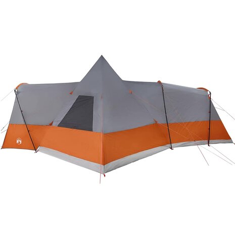 Tipi Tent 8-Persoon Grijs en Oranje 720 x 465 x 295 cm 7