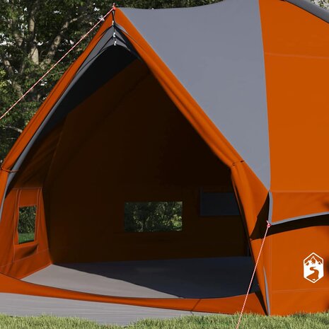 Tipi Tent voor 10 Personen Grijs en Oranje 490 x 410 x 210 cm 3