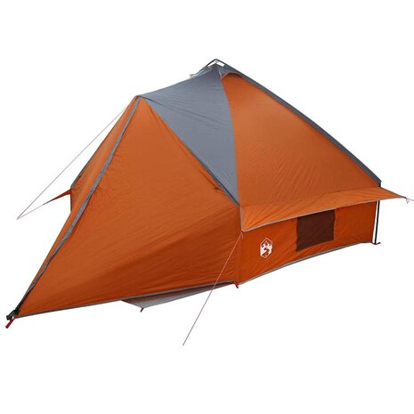 Tipi Tent voor 10 Personen Grijs en Oranje 490 x 410 x 210 cm 4