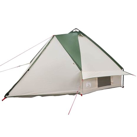 Tipi Tent voor 6 Personen Groen en Wit 490 x 410 x 210 cm 4