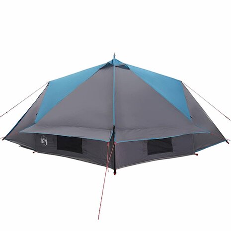 Tipi Tent voor 6 Personen Blauw en Grijs 431 x 366 x 185 cm 6