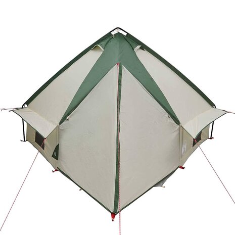 Tipi Tent voor 4 Personen Groen en Grijs 490 x 410 x 210 cm 7