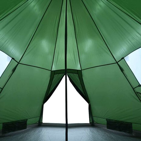 Tipi Tent 4-persoons waterdicht groen 9