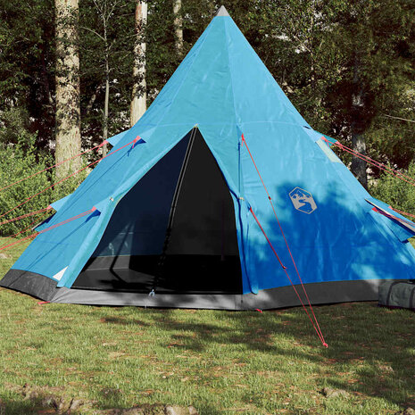 Tipi Tent 4-persoons waterdicht blauw 1