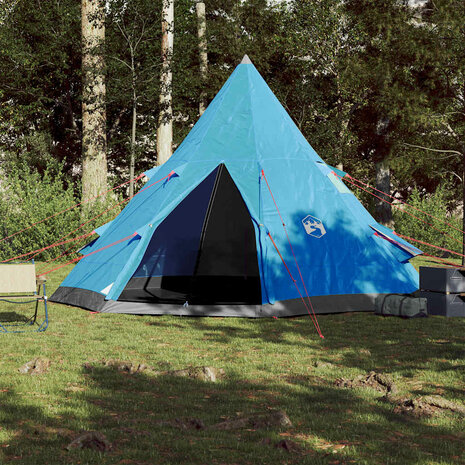 Tipi Tent 4-persoons waterdicht blauw 3