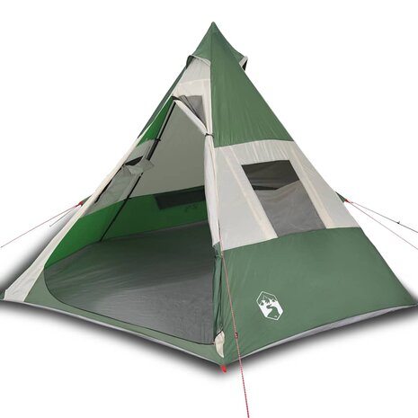 Tipi Tent 7-persoons waterdicht groen 2