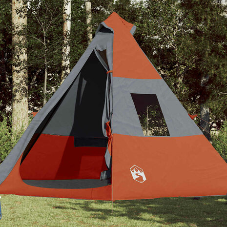 Tipi Tent 7-persoons waterdicht oranje 1