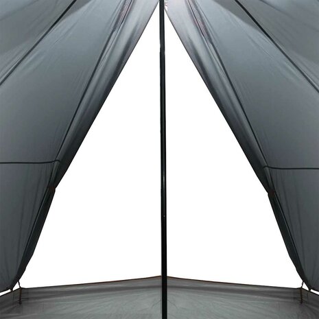 Tipi Tent voor gezin 8-persoons waterdicht grijs en oranje 7