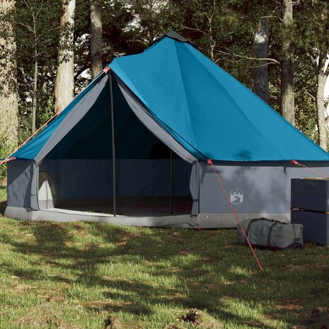 Tipi Tent 6-persoons waterdicht blauw 1