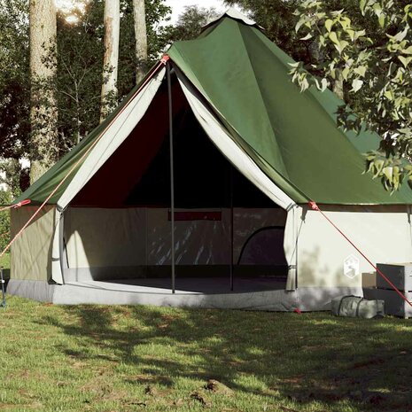 Tipi Tent 10-persoons waterdicht groen 1