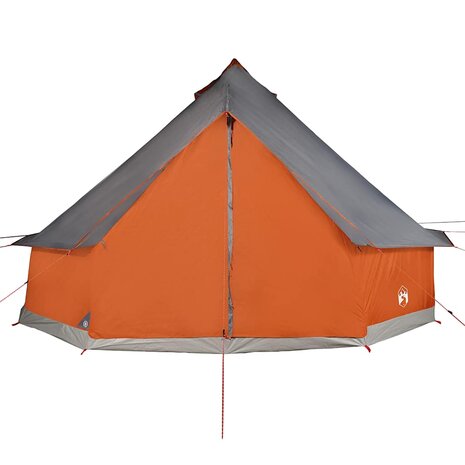 Tipi Tent voor gezin 10-persoons waterdicht grijs en oranje 6