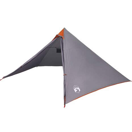 Tipi Tent voor gezin 7-persoons waterdicht grijs en oranje 6