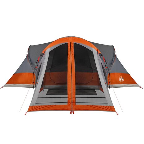 Tipi Tent voor gezin 8-persoons waterdicht grijs en oranje 6