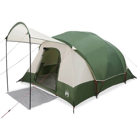 Tunneltent 8-persoons waterdicht groen 2