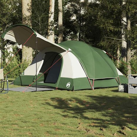 Tunneltent 8-persoons waterdicht groen 4