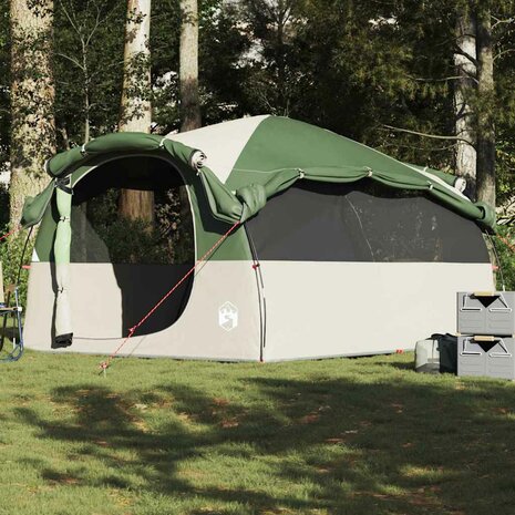 Tunneltent 6-persoons waterdicht groen 1