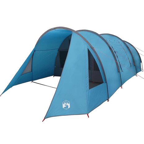 Tunnel Tent 4-Person met dak Blauw en Grijs 778 x 356 x 210 cm 4