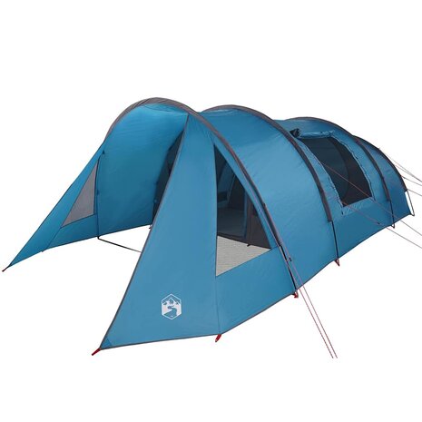 Tunnel Tent 5-Person met dak Blauw en Grijs 805 x 405 x 211 cm 2